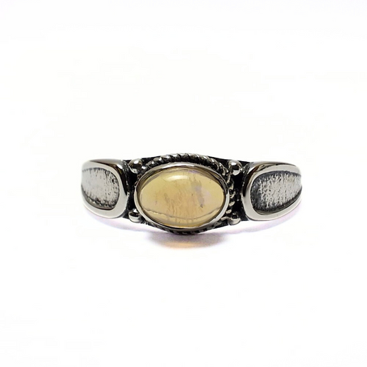 Ethiopian Opal Ring (Oval)|Silver