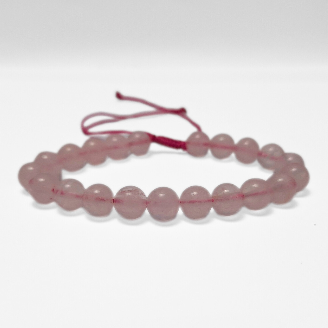 Rose Quartz Macrame Bracelet