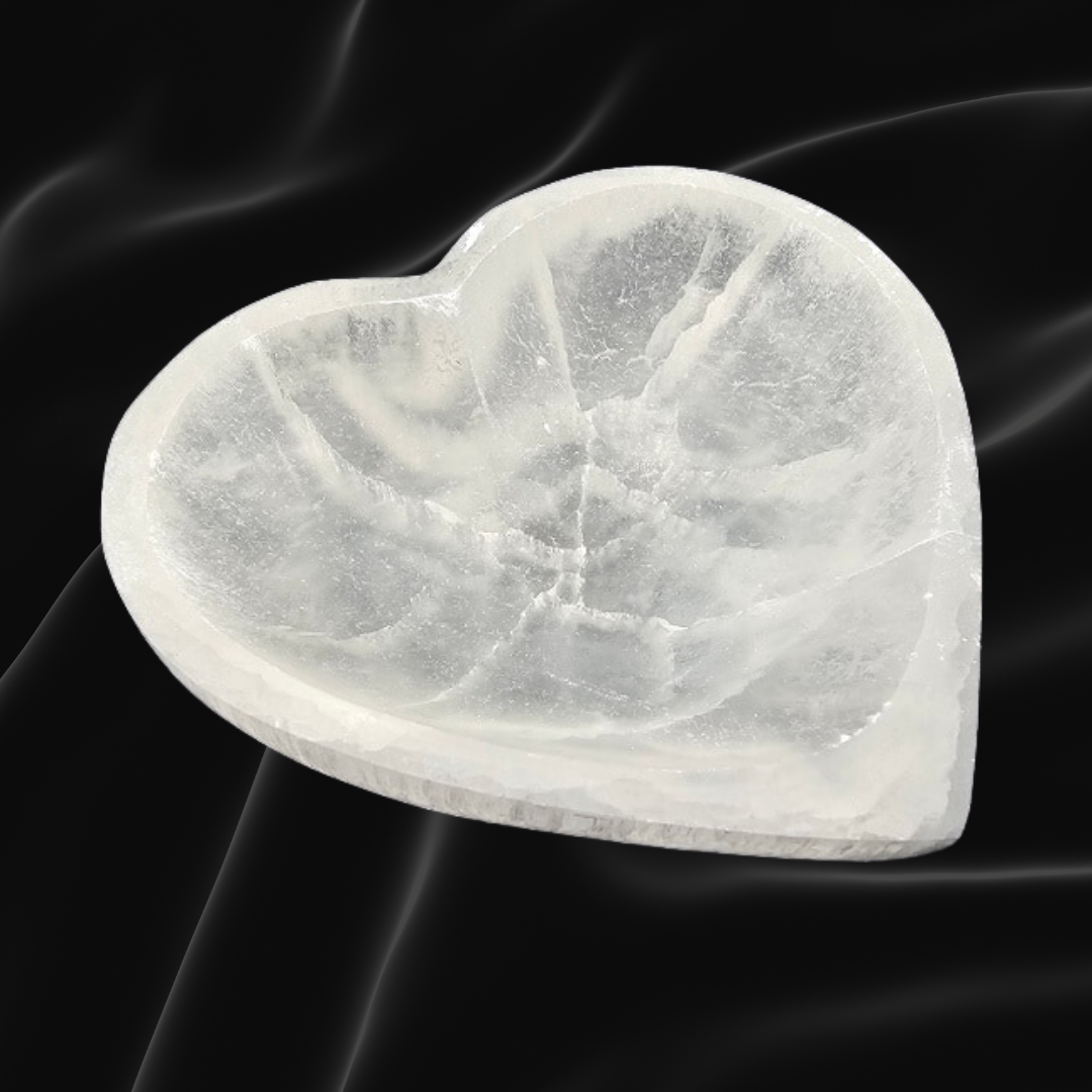 Selenite Heart Bowl