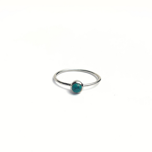 Turquoise 4mm Cab Stack Ring