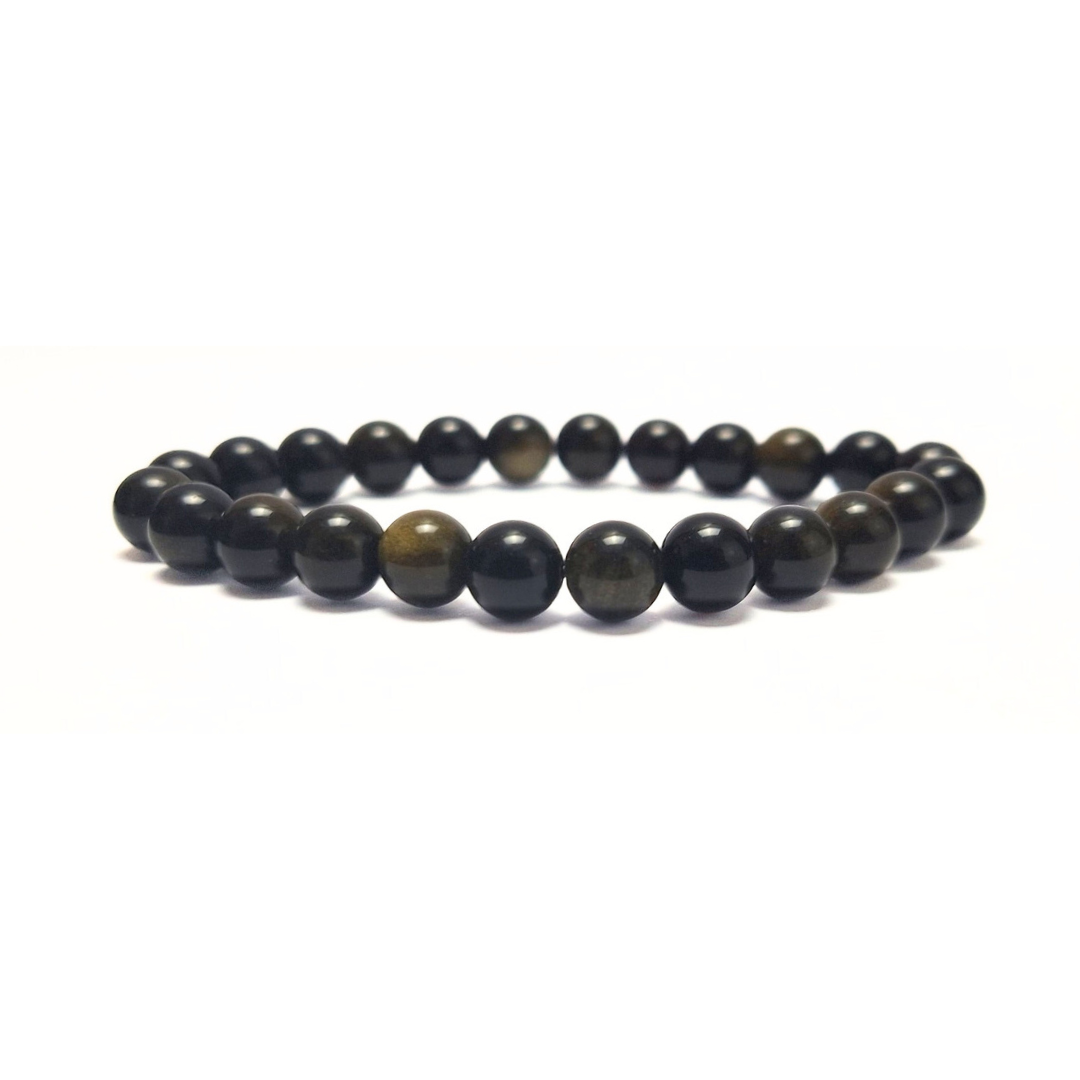 Gold Sheen Obsidian Bracelet