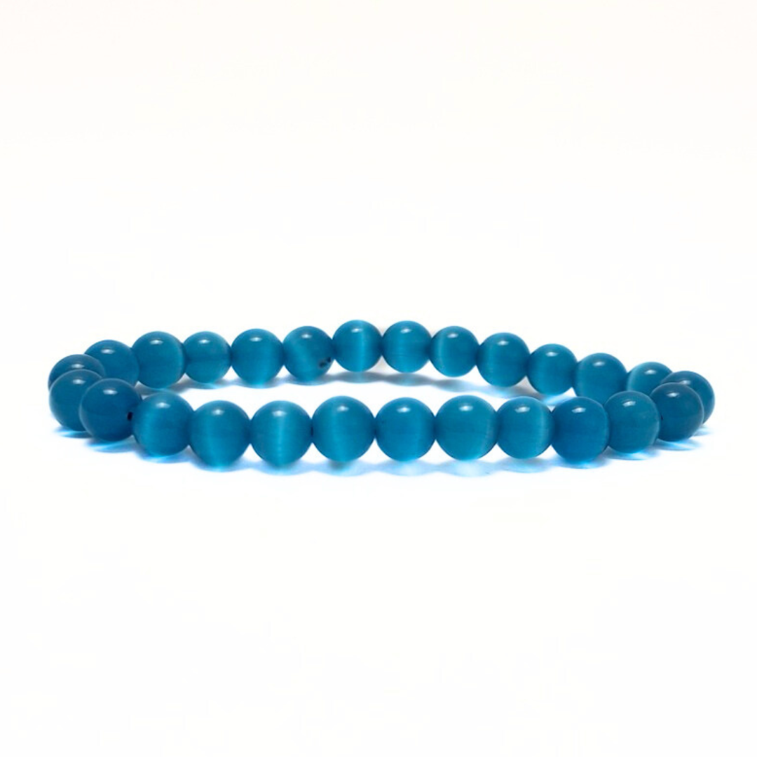 Light Blue Cats Eye Bracelet