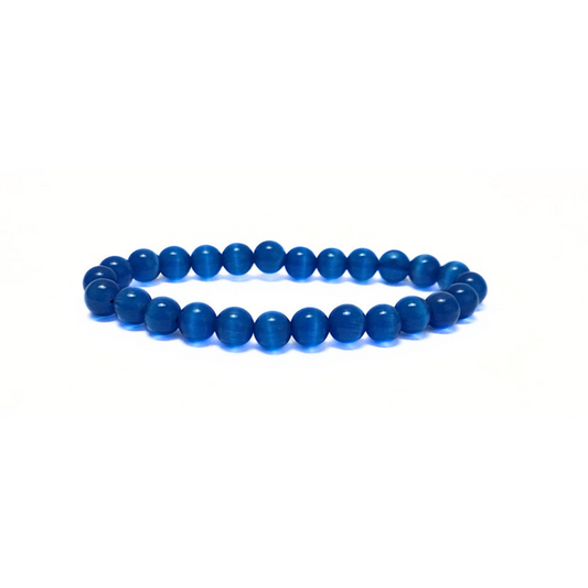 Blue Cats Eye Bracelet