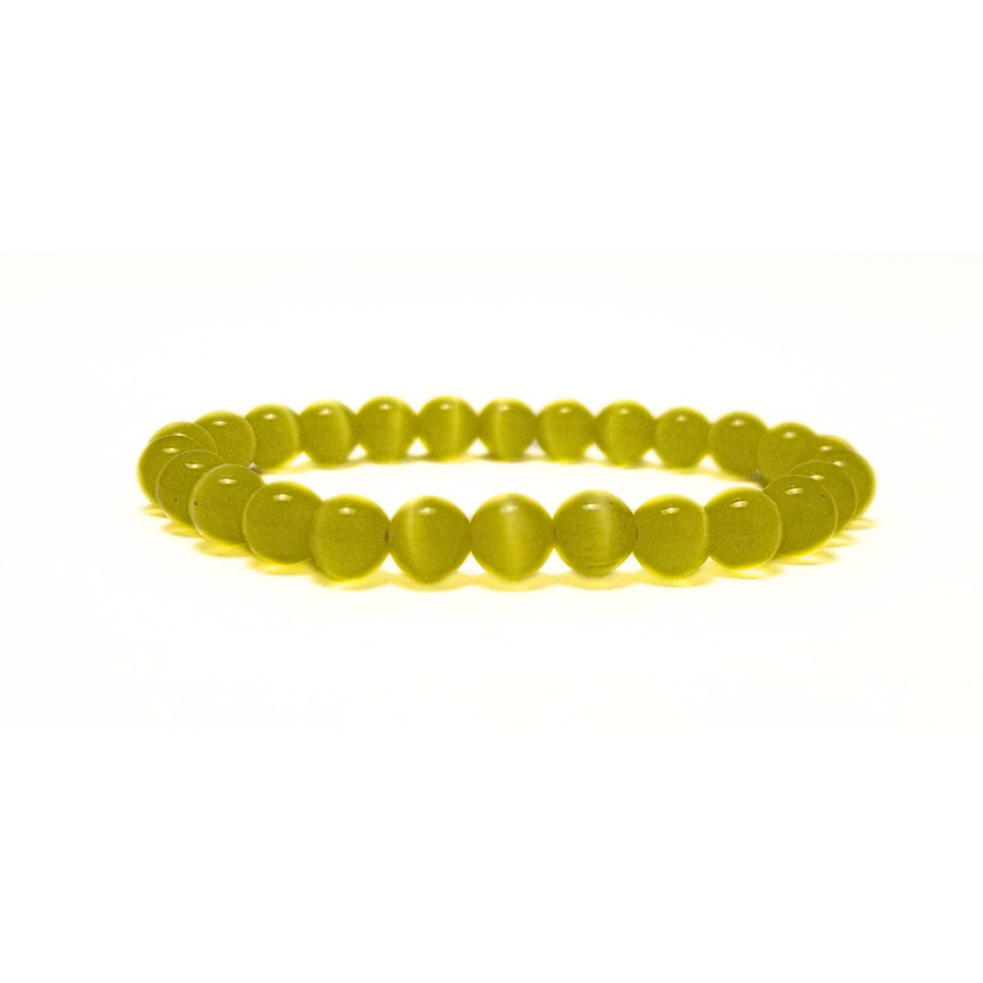 Yellow Cats Eye Bracelet