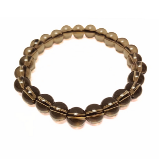 Smoky Quartz 6mm Bracelet