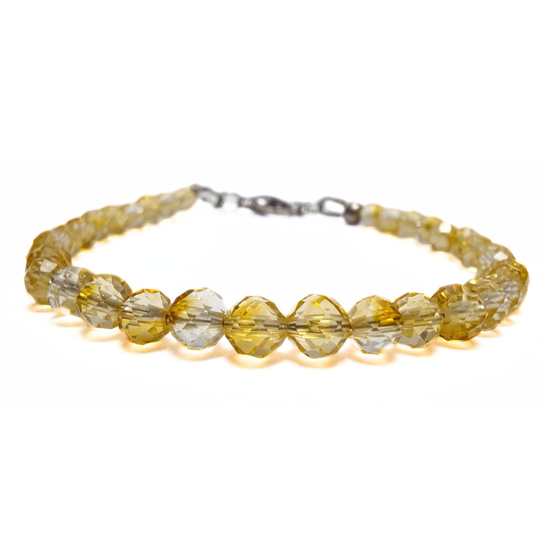 Citrine 4mm Facet Bracelet