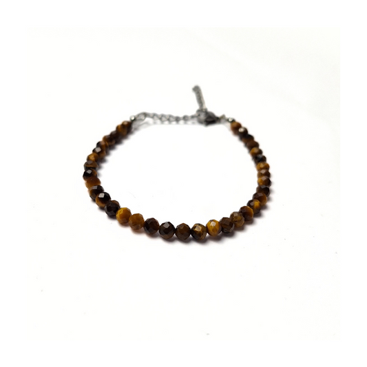 Tigers Eye 4mm Facet Bracelet