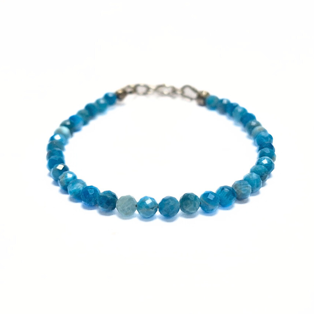 Apatite 4mm Facet Bracelet