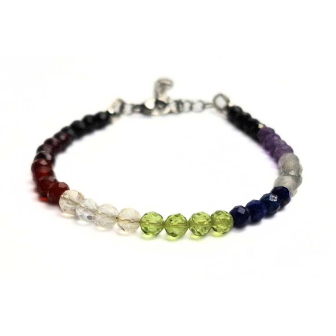 Chakra 4mm Facet Bracelet