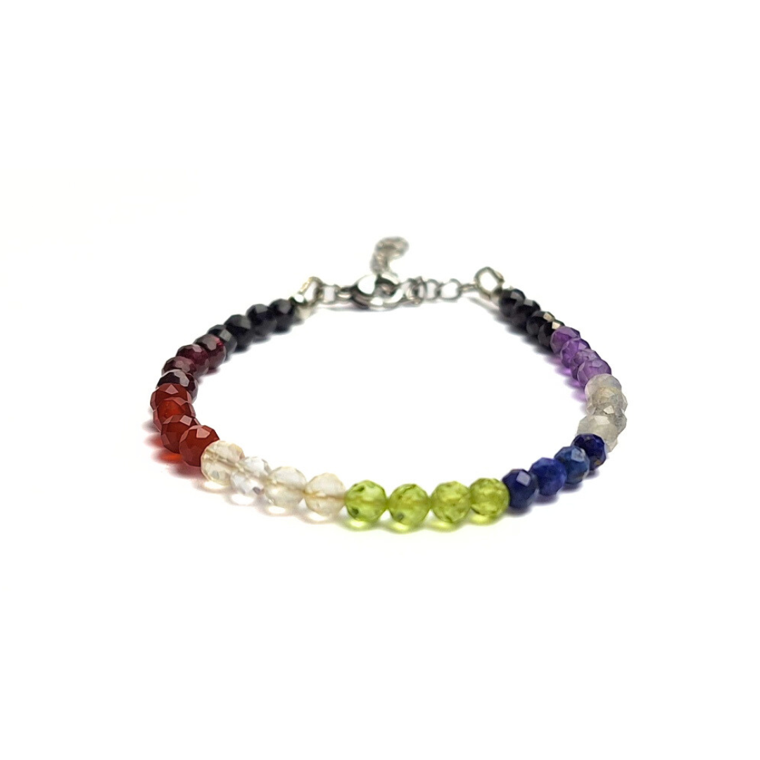 Chakra 4mm Facet Bracelet