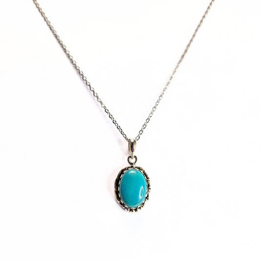 Turquoise Naho Pendant |Silver