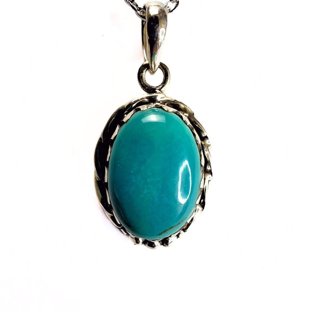 Turquoise Naho Pendant |Silver