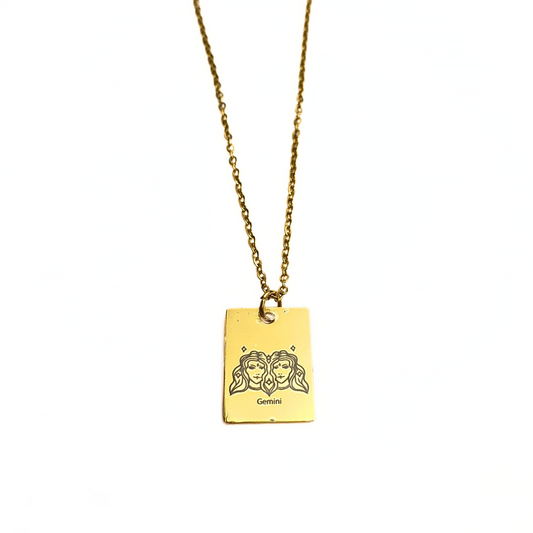 Gemini Necklace (Gold Plated)