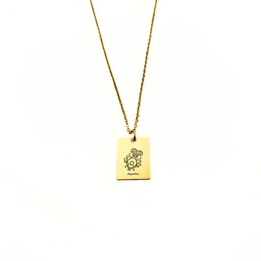 Aquarius Necklace (Gold Plated)