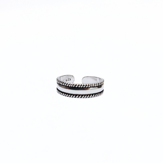 Silver BoHo Toe Ring |Silver