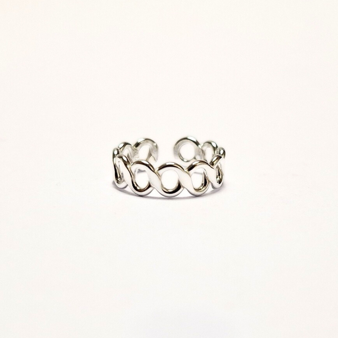 Silver Infinity Toe Ring