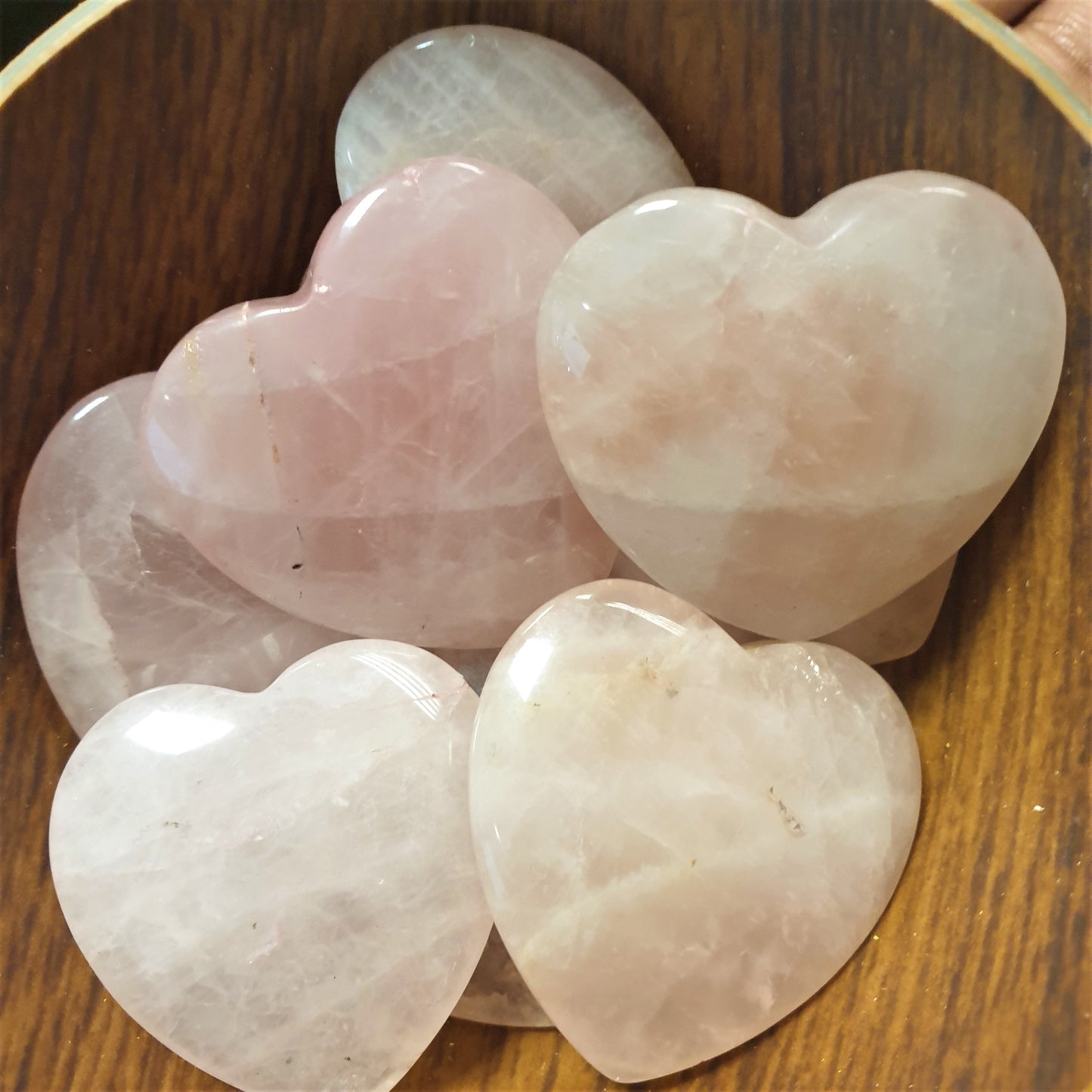 Rose Quartz 35mm Heart