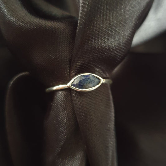 Lapis Lazuli Marquise Stack Ring