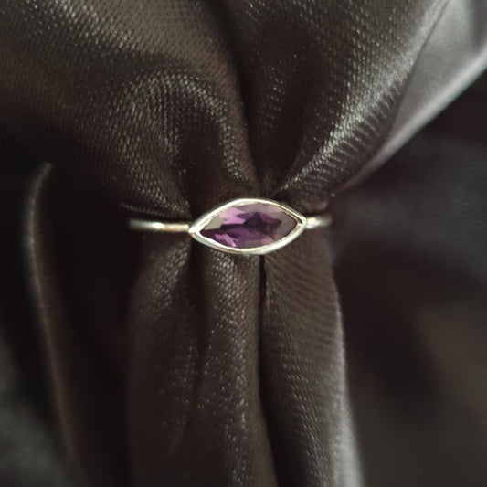 Amethyst Marquise Stack Ring