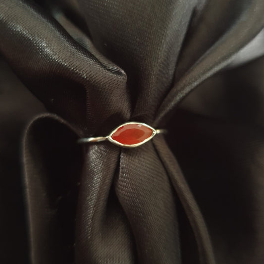 Carnelian Marquise Stack Ring