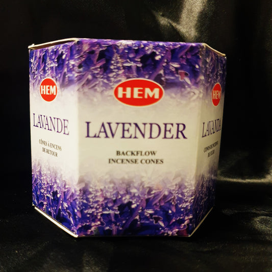 HEM Lavender Backflow Cones (40)