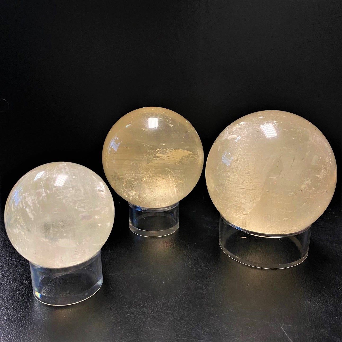 Yellow Calcite Spheres