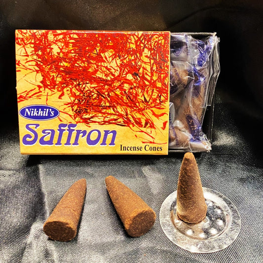 Saffron Incense Cones