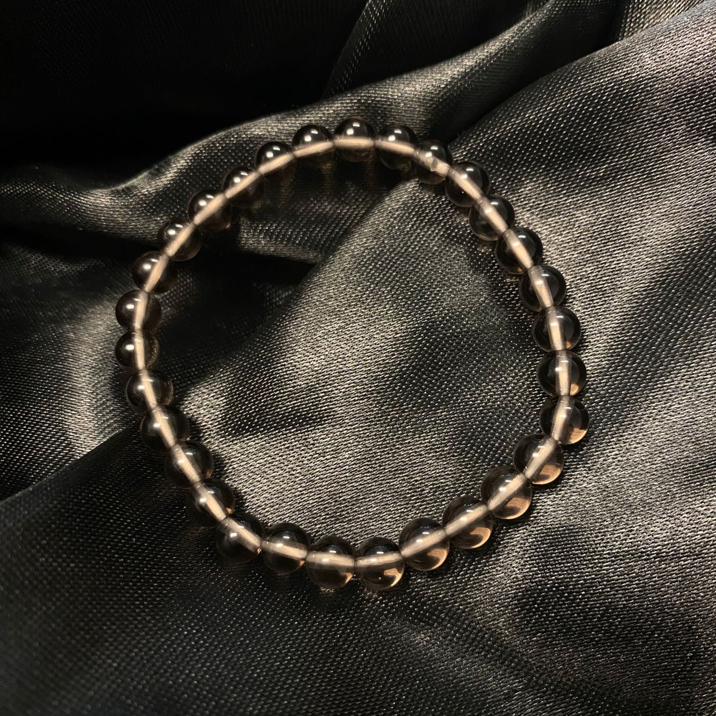 Smoky Quartz 6mm Bracelet