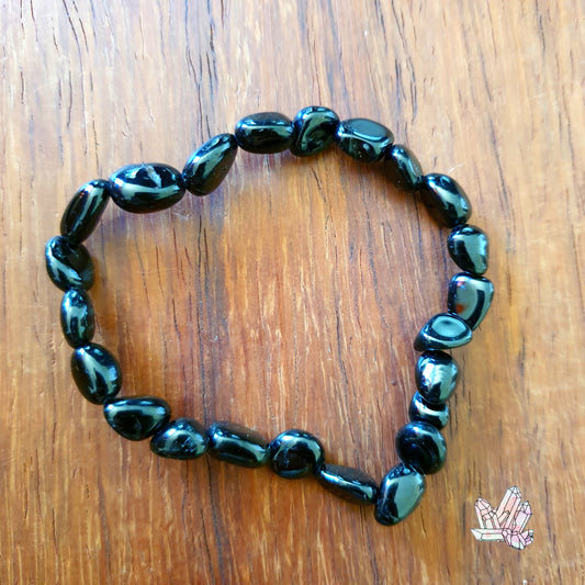 Black Tourmaline Nugget Bracelet