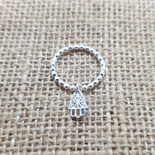 Hamsa Ring |Silver