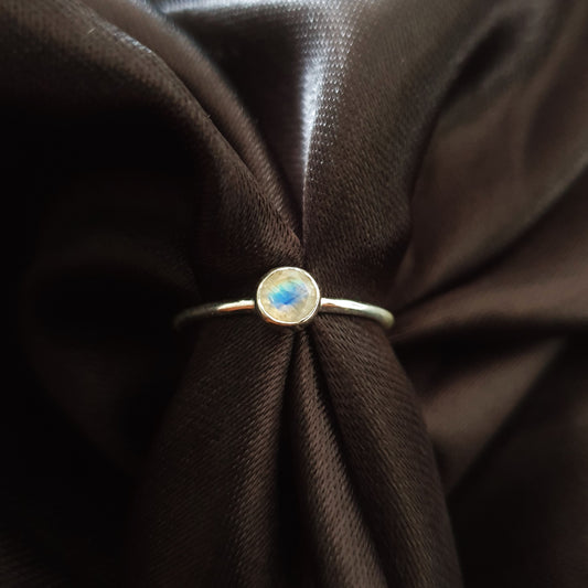 Moonstone 4mm Stack Ring