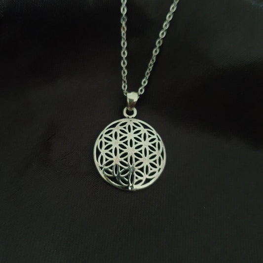 Flower Of Life Silver Pendant