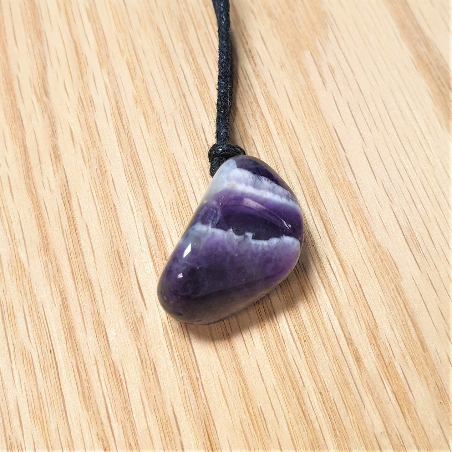 Amethyst Drilled Tumbled Pendant