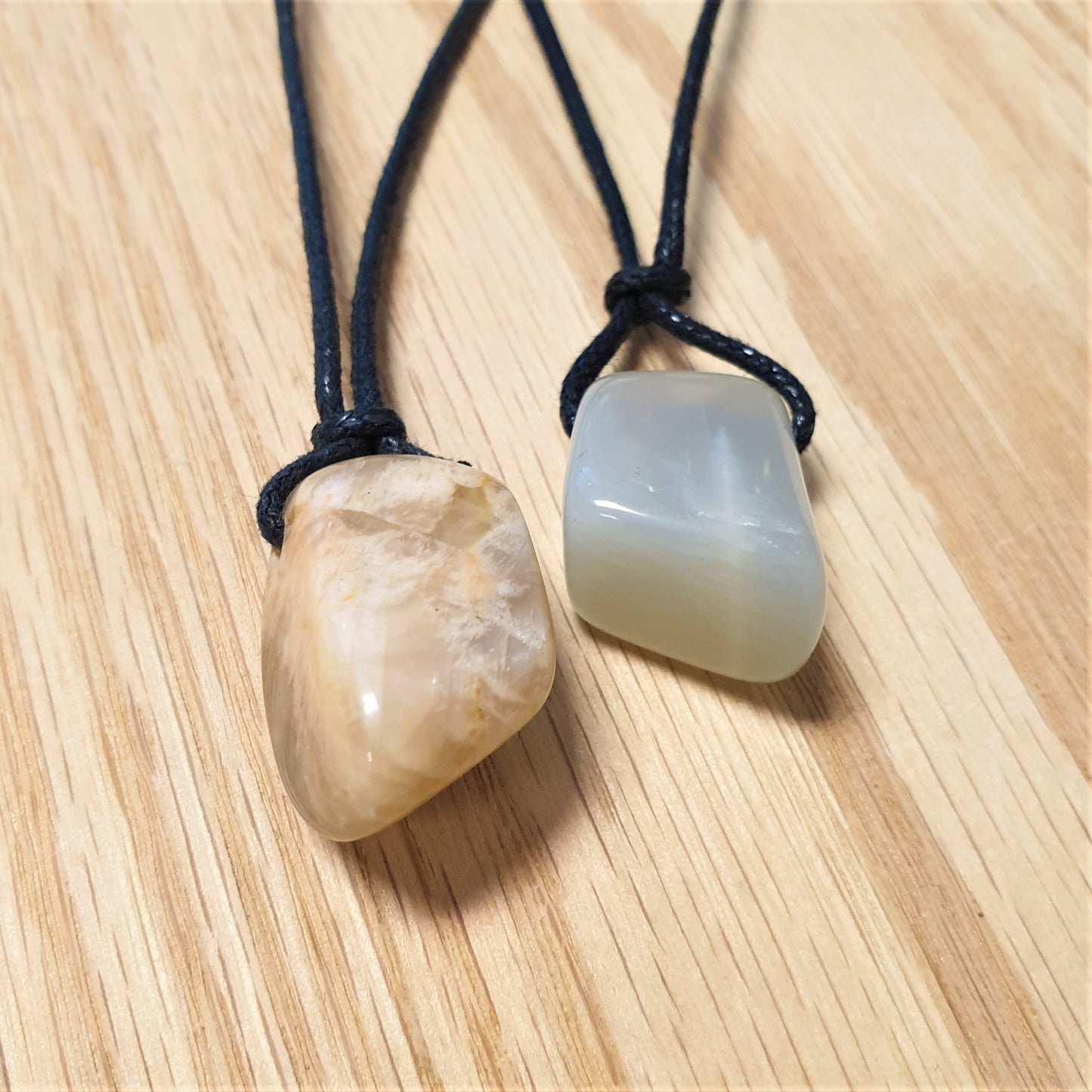 Moonstone Drilled Tumbled Pendant