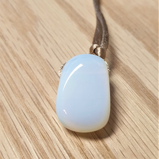 Opalite Drilled Tumbled Pendant