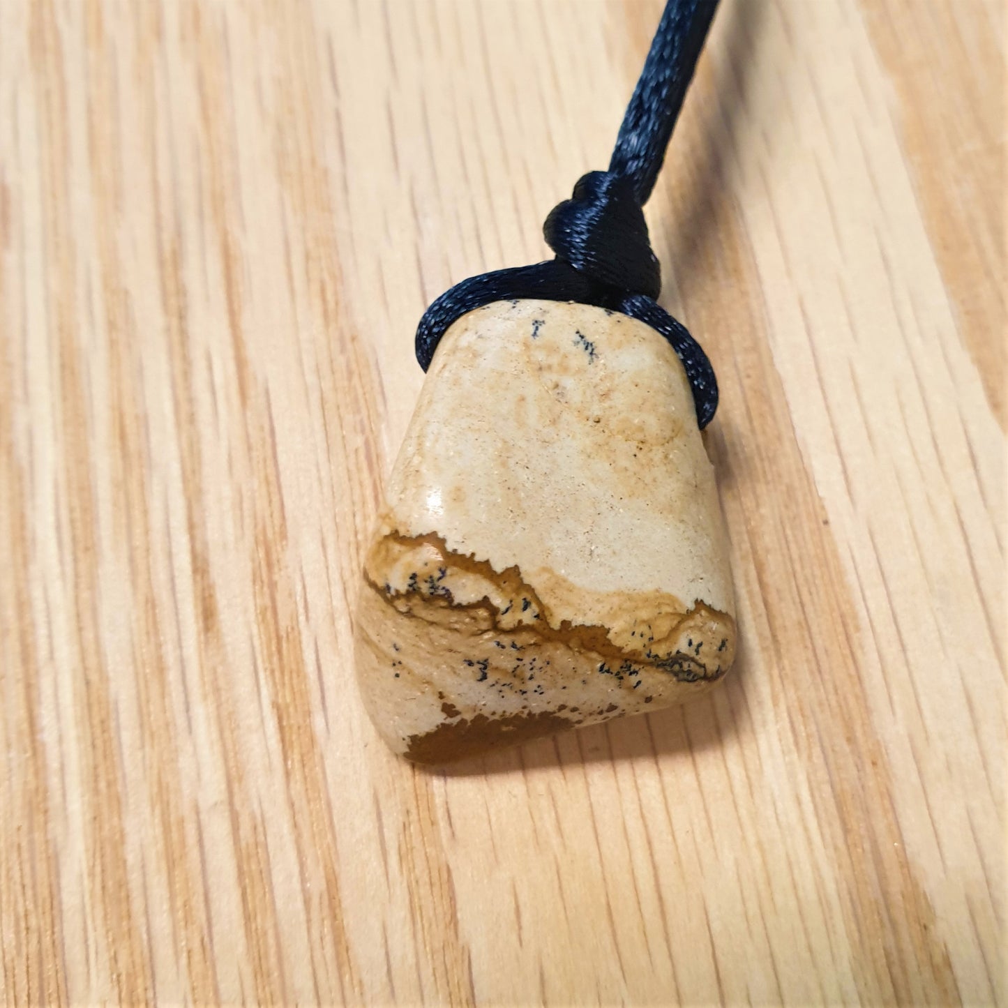 Picture Jasper Drilled Tumbled Pendant