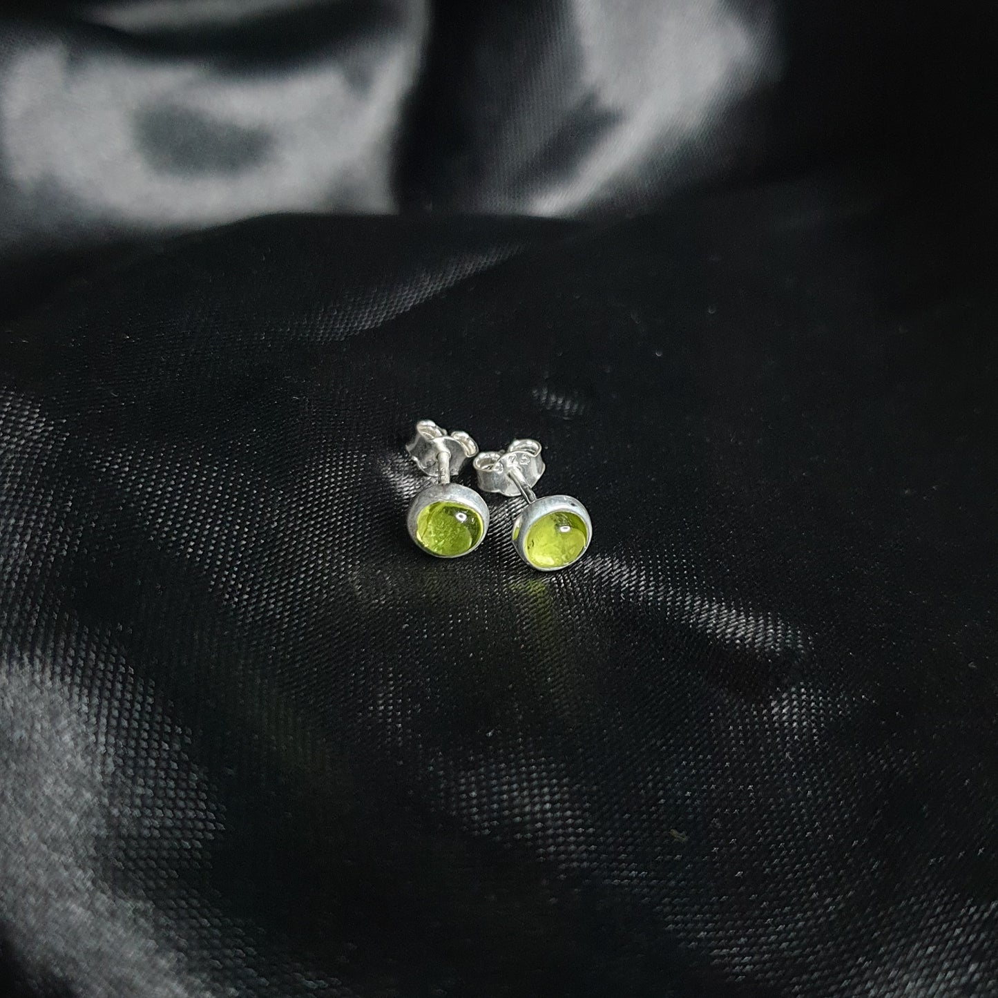 Peridot Studs |Silver