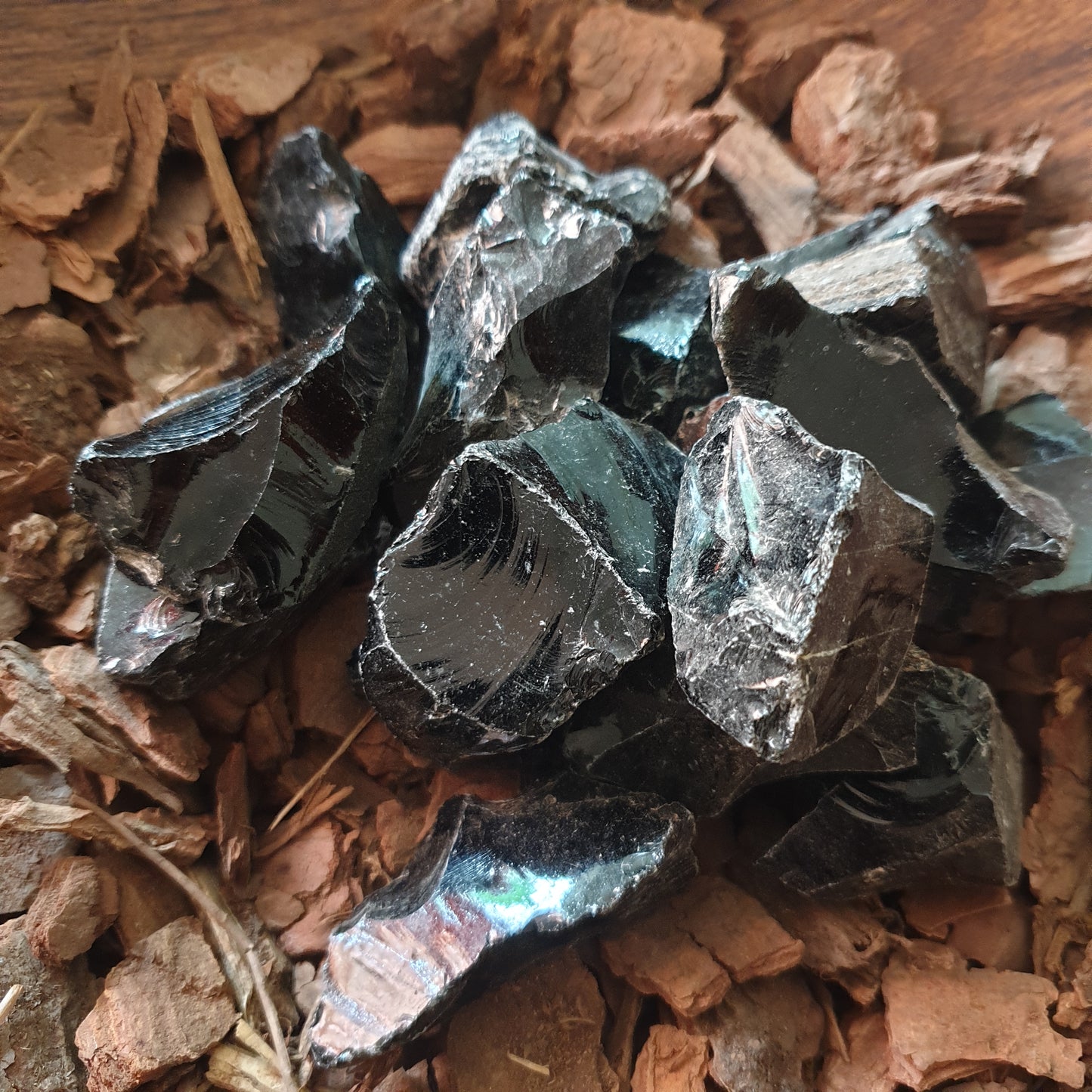 Black Obsidian Raw Pieces