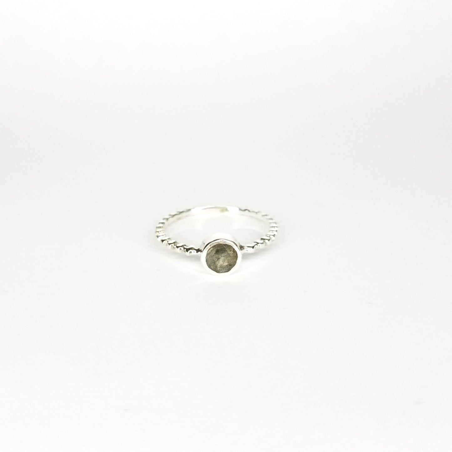 Labradorite Dotty Ring |Silver