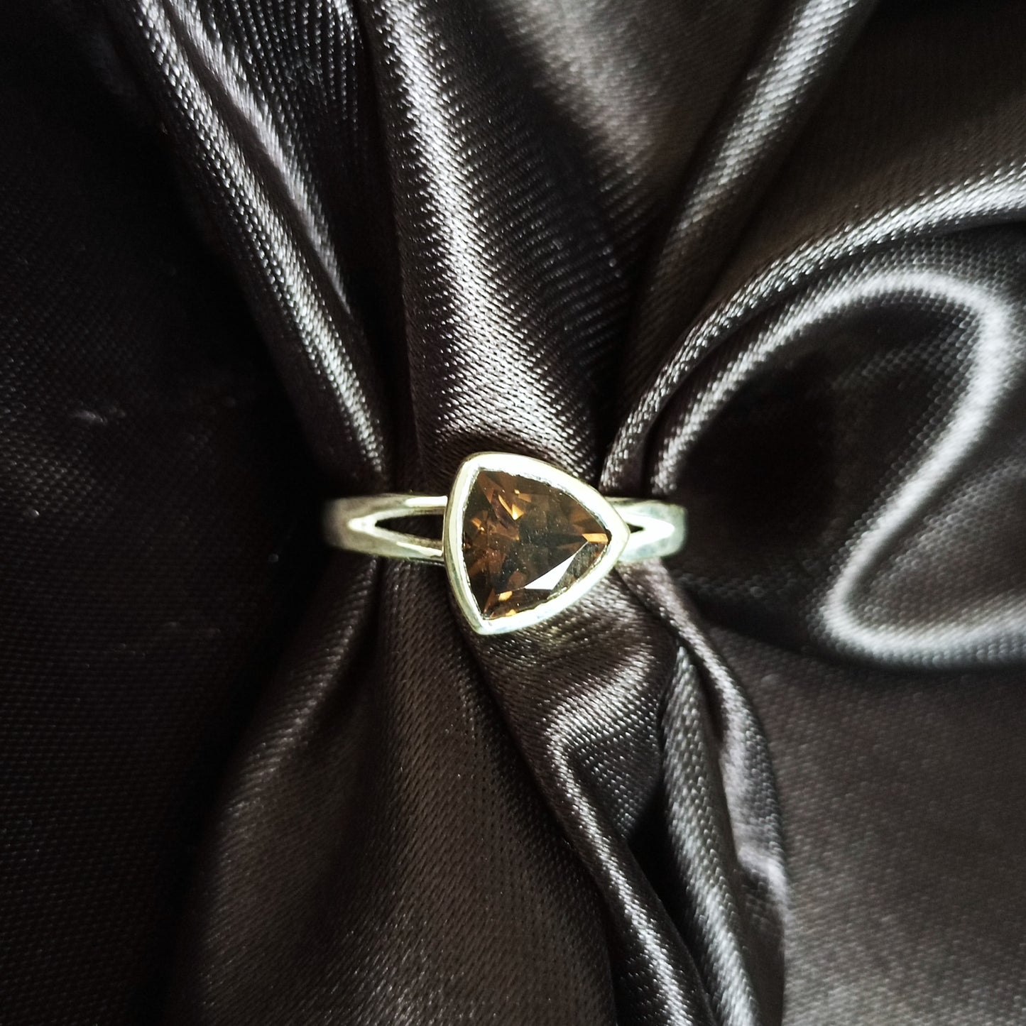 Smoky Quartz Trillian Ring |Silver