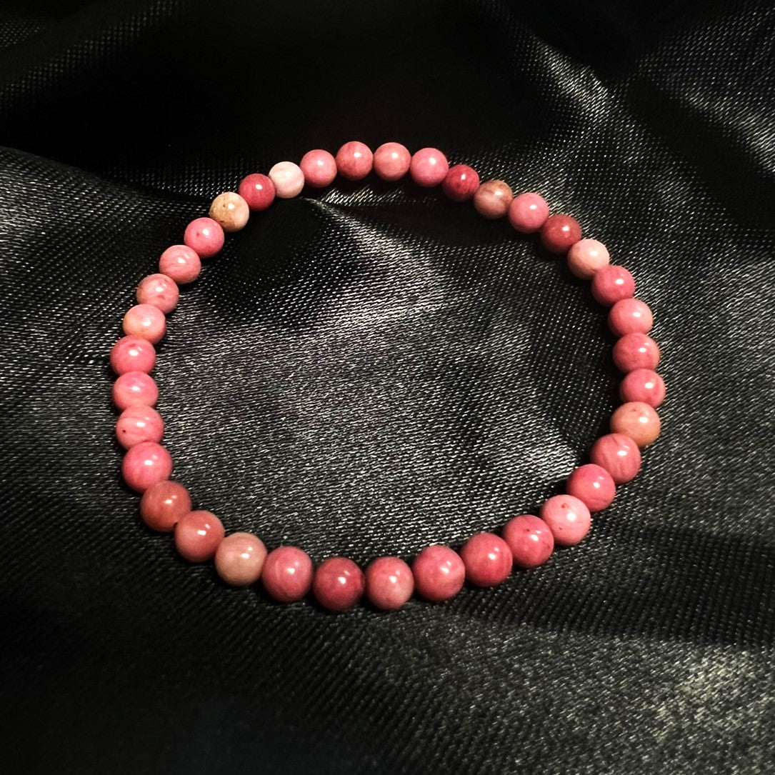 Rhodochrosite 4mm Bracelet