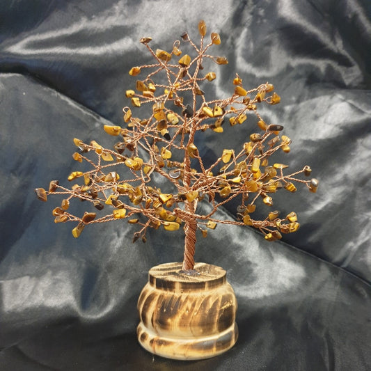 Tigers Eye Gemstone Tree