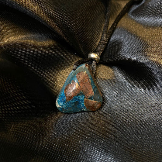 Chrysocolla Drilled Tumbled Pendant