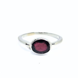Garnet Pari Ring |Silver