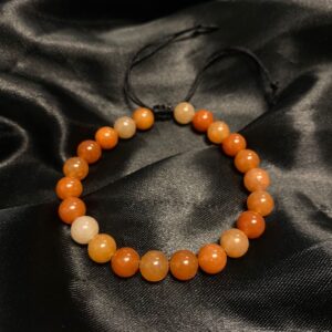 Orange Aventurine Macrame Bracelet