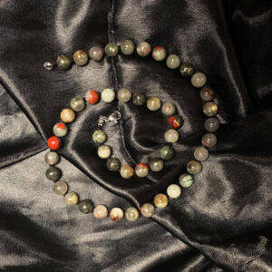 Bloodstone Beaded Necklace