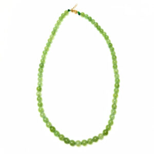Peridot 6mm Beaded Necklace