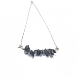 Hematite Chip Necklace |Stainless Steel