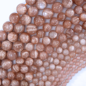 Sunstone 8mm Round Loose Beads ±46pcs