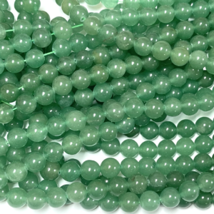 Green Aventurine 8mm Round Loose Beads ±46pcs